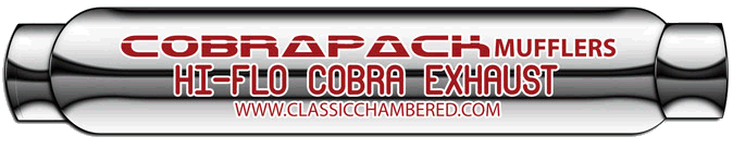 CobraPack Muffler - AC Cobra Kit Car Exhaust